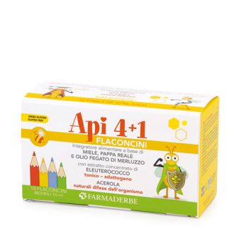Fiale Apiquattro + 1 10 Flaconcini 10ml