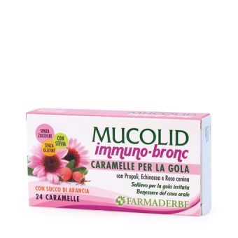 Mucolid Bronc 24 Caram. Immuno Arancia