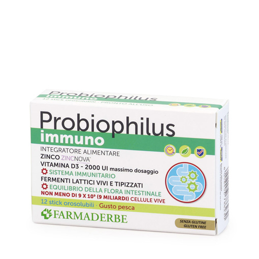 Probiophilus Immuno 12 Stick orosolubili