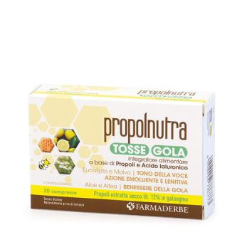 Propolnutra Tosse-Gola Limone Miele 20cpr Mastic.