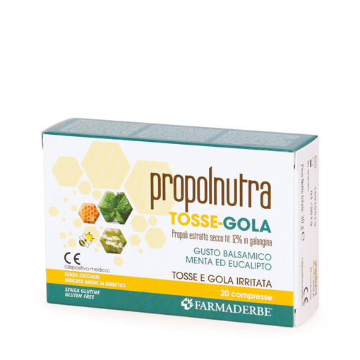 Propolnutra Tosse-Gola Eucalipto Menta 20cpr Masti
