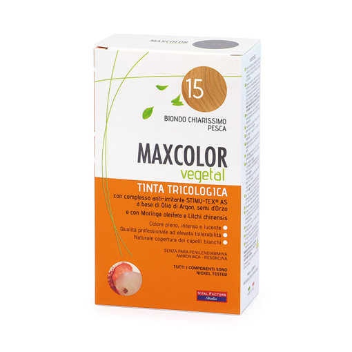 MaxColor Vegetal 15 Biondo Chiaris.Pesca 140ml