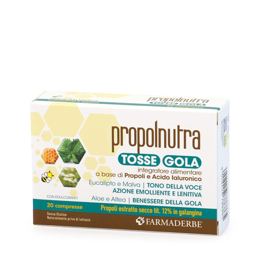 Propolnutra Tosse-Gola Eucalipto Menta 20cpr Masti